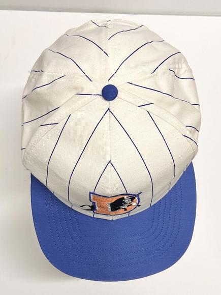 VTG Durham Bulls Snapback Hat RARE NOS MLB TAGS Striped USA NC Tampa Rays Minor - Picture 7 of 12